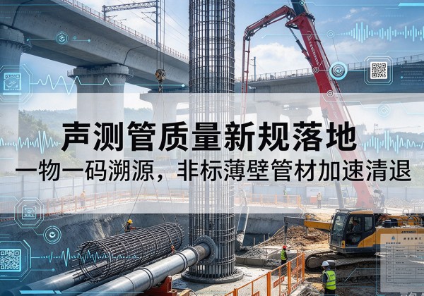 乡宁声测管质量新规落地，一物一码溯源，非标薄壁管材加速清退